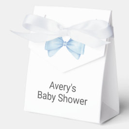 Blue Bow Modern Boy Baby Dusche Geschenkschachtel