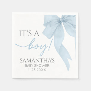 Blue Bow seine Baby-Dusche Serviette