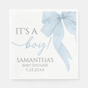 Blue Bow seine Baby-Dusche Serviette