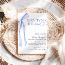 Blue Bow Sie bindet das Brautparty des Knotens