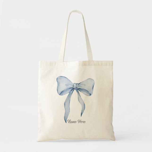 Blue Bow-Tasche Tragetasche (Vorne)