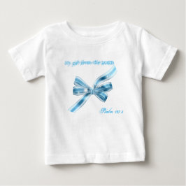 Blue Bow Tutu Bodysuit Baby T-shirt