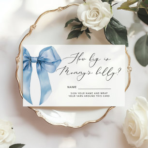 Blue Bow Wie groß ist das Bauchspiel von Mommys Begleitkarte