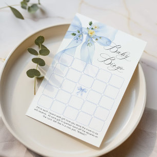 Blue Bow Wildblume Baby Bingo Baby Duschgame