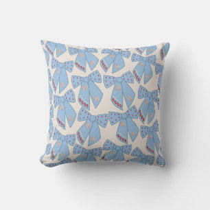 Blue Bows Coquette Kissen