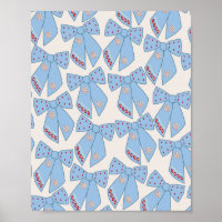 Blue Bows Coquette
