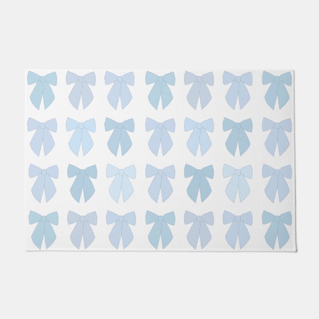 Blue Bows Fußmatte (Vorderseite)