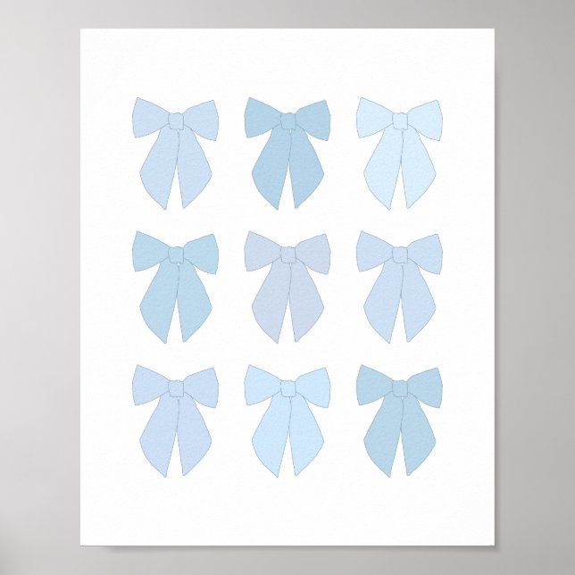Blue Bows Poster (Vorne)