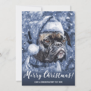 Blue Boxer Hunde Weihnachten