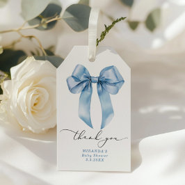 Blue Boy Baby Dusche Danke Geschenkanhänger