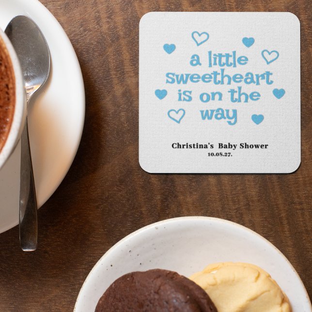 Blue Boy Baby Dusche Rechteckiger Pappuntersetzer (Von Creator hochgeladen)