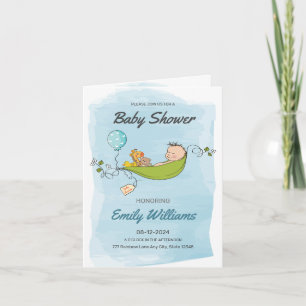 Blue Boy Baby Shower , es ist eine Baby-Dusche Einladung