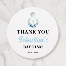 Blue Boy Baptisrunde Geschenkanhänger