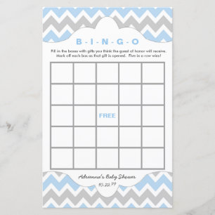 Blue BOY Bingo Bingo Pursuit Babydusche ZWEI SPIEL
