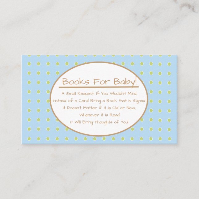 Blue Boy Bird Baby Showbuchanfrage Begleitkarte (Vorderseite)