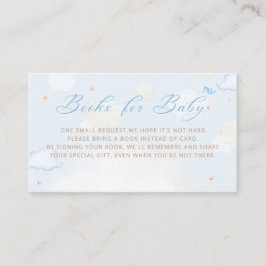 Blue Boy Boho Teddy Bear Balloon Bücher für Baby Begleitkarte