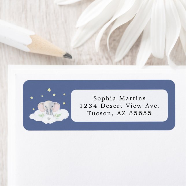 Blue Boy Elephant Little Peanut Baby Dusche (Insitu)