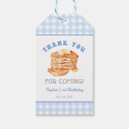 Blue Boy Pancake Frühstück Geburtstag Vielen Dank Geschenkanhänger