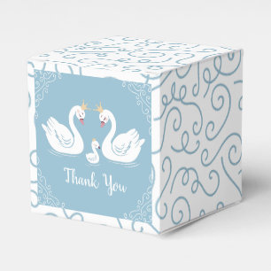 Blue Boy Swan Baby Dusche Geschenkschachtel