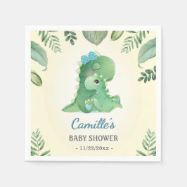 Blue Boy Wild Dinosaur Baby Dusche Sprinktisch Serviette