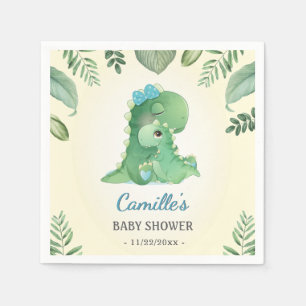 Blue Boy Wild Dinosaur Babydusche Sprinkle Tisch Serviette