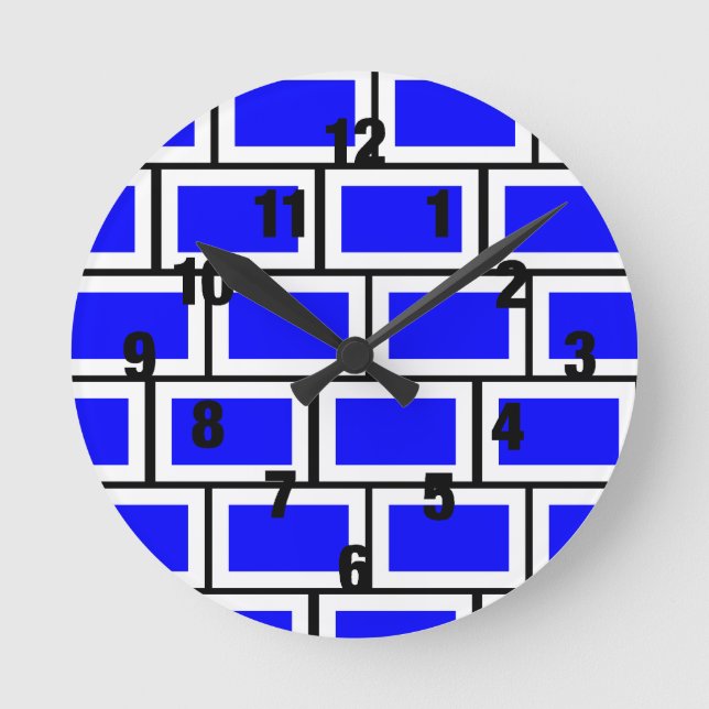 Blue Brick Uhr (Vorderseite)