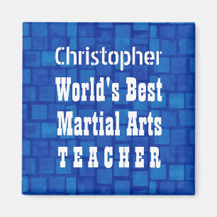 Blue Bricks A01A von World's Best Martial Arts Tea Magnet