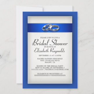 Blue Bridal Dusche Einladungen