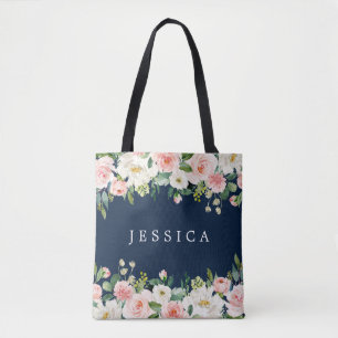 Blue Bridesmaid Gift Personalisiert Tote Bag