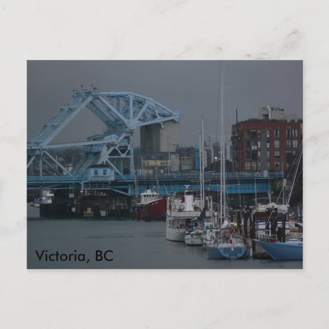 Blue Bridge Victoria, BC Postcard Postkarte (Vorderseite)