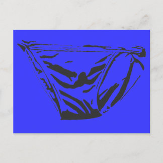 Blue Briefs Postcard Postkarte