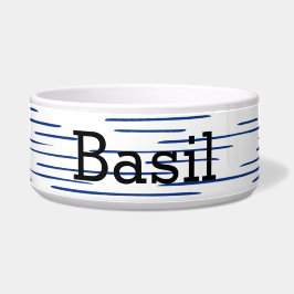 BLUE BROKEN LINIEN Haustierschüssel Napf