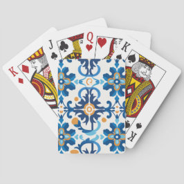 Blue & Brown Gemusterte Spielkarten
