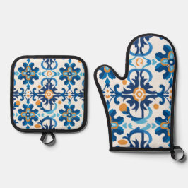 Blue & Brown Kitchen Set