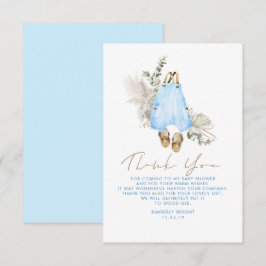 Blue Brown Sage Baby Dusche Kleines Danke