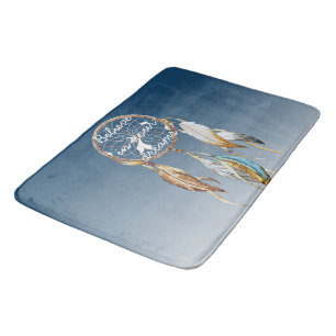 Blue Brown Turquoise Dream Catcher Badematte