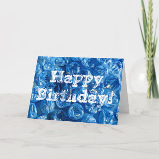 Blue Bubble Texture, viel Glück zum Geburtstag! Karte