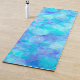 Blue Bubbles Fluid Art Yoga Mat Yogamatte