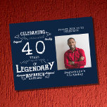 Blue Budget 40. Geburtstag Einladung Flyer<br><div class="desc">Feiern Sie diesen Meilenstein mit unserem eleganten Blue Budget 40. Geburtstag Einladung Flyer. Mit seinem atemberaubenden Design wird diese Einladung bestimmt alle Ihre Familie und Freunde beeindrucken. Ob Ansammlung für ein gemütliches Fest oder ein reichhaltiges 40. Party, Sie werden Ihre Einladung von der Masse abheben können. Mit einem klassischen Farbschema...</div>