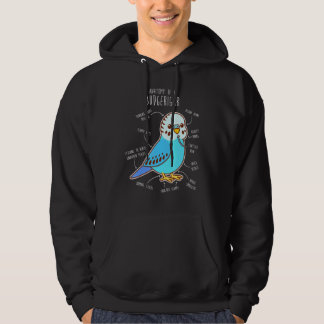 Blue Budgie Anatomy Classic Hoodie