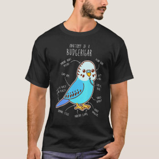 Blue Budgie Anatomy Classic T-Shirt