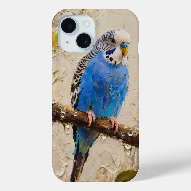 Blue Budgie Case-Mate iPhone Hülle (Rückseite)