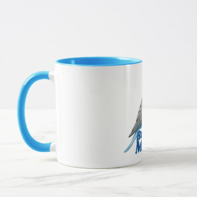 Blue Budgie Mum Tasse (Links)