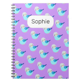 Blue Budgie Niedlich Parakeet Lover Individuelle N Notizblock