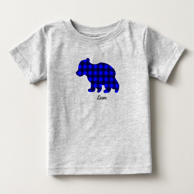 Blue Buffalo Kariert Baby Shirt (Vorderseite)