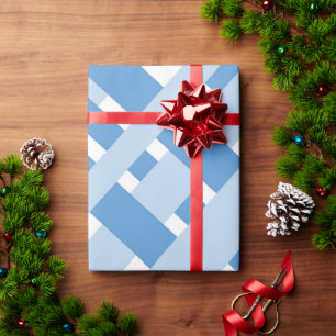 Blue Buffalo Kariert Wrapping Paper Geschenkpapier