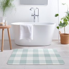 Blue Buffalo Karo | Modernes Bauernhaus Badematte