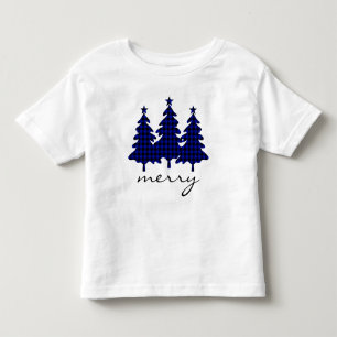 Blue Buffalo Karo Tannenbäume Kleinkind T-shirt