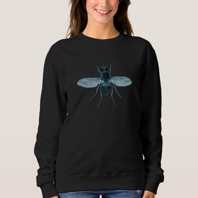 Blue Bug Fly Sweatshirt (Vorderseite)