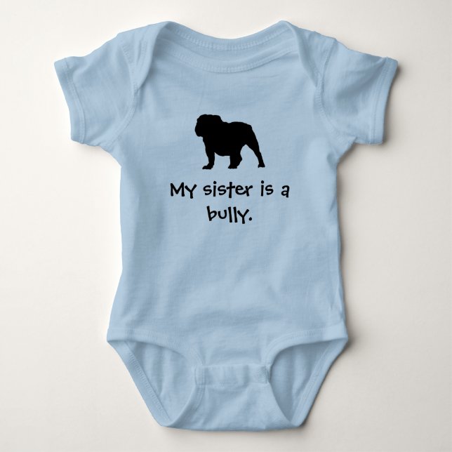 Blue Bully Sister Strampler (Vorderseite)